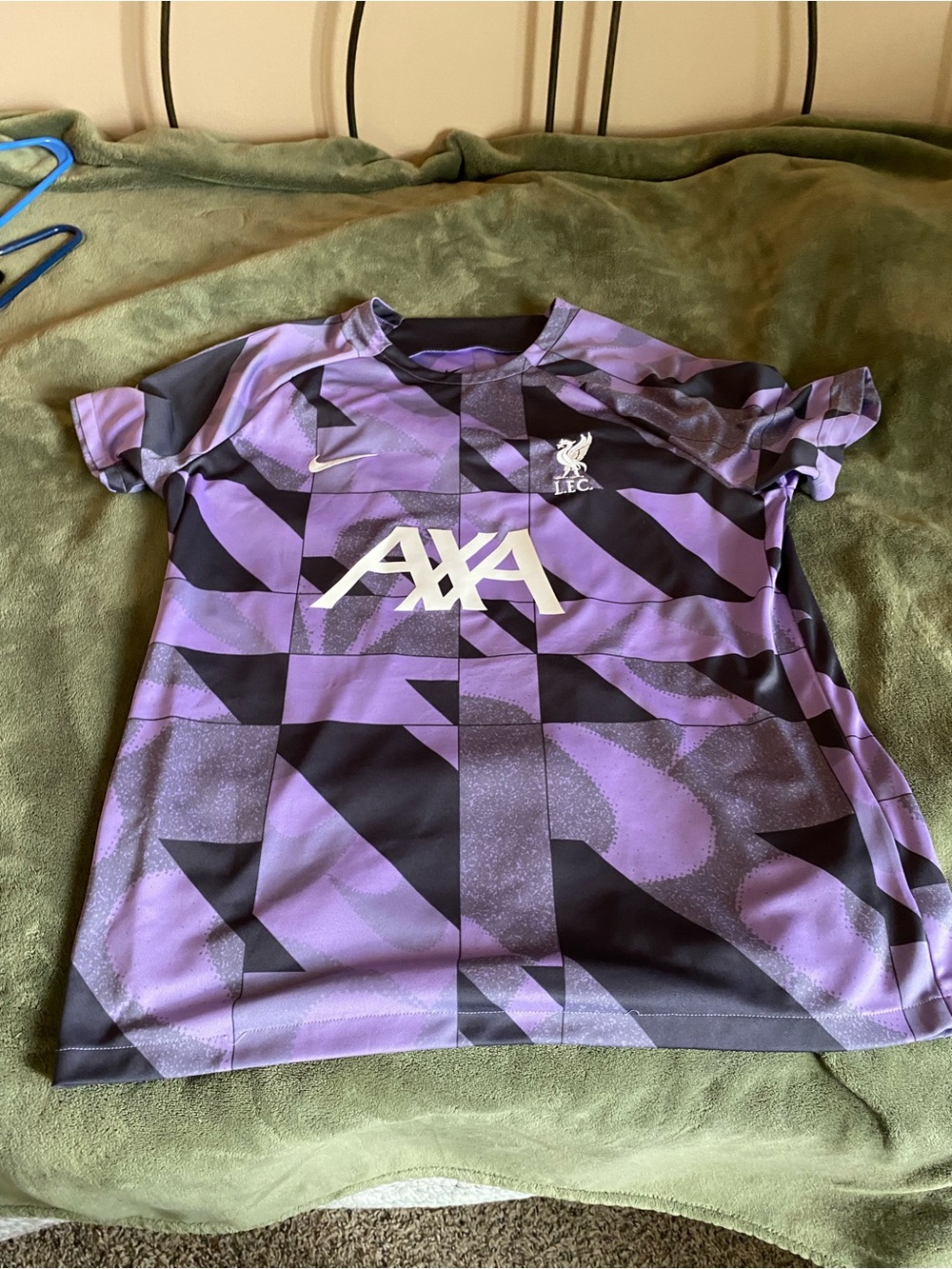 Nike Men’s Purple and Black Liverpool Soccer Jersey